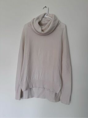 Athleta Cream Cowl Neck Sweater